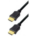 Transmedia High Speed HDMI cable with Ethernet 1m gold plugs, 4K