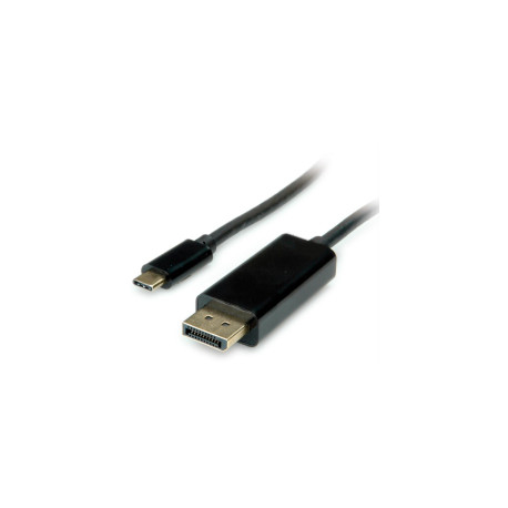 Roline VALUE USB3.1 USB-C - DP kabel, M/M, 1.0m