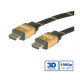 Roline GOLD HDMI kabel sa mrežom, HDMI M - HDMI M, 3.0m