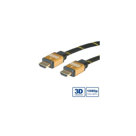 Roline GOLD HDMI kabel sa mrežom, HDMI M - HDMI M, 3.0m