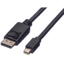 Roline DisplayPort kabel v1.1, DP - Mini DP, M/M, 5.0m, crni