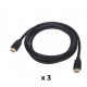 SBOX kabel HDMI 1.4 M/M, 6mm, 5m, 3 kom