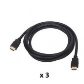 SBOX kabel HDMI 1.4 M/M, 6mm, 5m, 3 kom