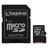 Kingston 128GB micSDXC Canvas Select Plus 100R A1 C10 Card + ADP EAN: 740617298703