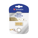 Verbatim USB 3.2 Gen1 Store'n'Go Metal Executive 64GB, zlatni