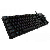 LOGITECH G512 CARBON LIGHTSYNC RGB Mechanical Gaming Keyboard with GX Red switches-CARBON-US INT'L-U