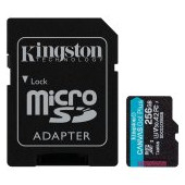 Kingston 256GB microSDXC Canvas Go Plus 170R A2 U3 V30 Card + ADP EAN: 740617301250