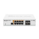 MikroTik 8x Gigabit Ethernet Smart Switch with PoE-out, 4x SFP cages desktop case