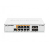 MikroTik 8x Gigabit Ethernet Smart Switch with PoE-out, 4x SFP cages desktop case