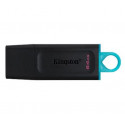 KINGSTON 64GB USB3.2 Gen1 DT Bk+Teal