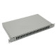 NFO Patch Panel 1U 19" - 24x SC Duplex, Slide-out on rails, 2 trays