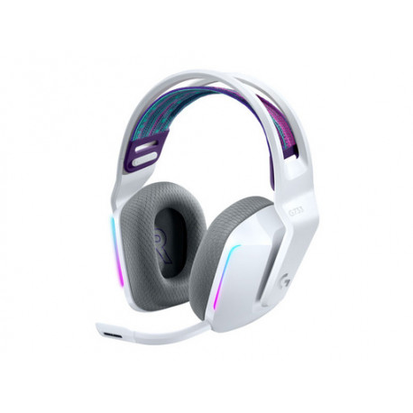 Slušalke Logitech G733 LIGHTSPEED, bele