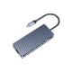 Priključna postaja USB-C, 8 in 1, 3x USB 3.0, HDMI, RJ45, PD 100W, čitalec kartic, ORICO