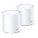 TP-Link AX1800 Deco X20 (2-pack), Dual-Band Mesh Wi-Fi 6, 574Mbps/1201Mbps (2.4GHz/5GHz), 802.11ax/ac/n/a/b/g, 2×G-LAN,