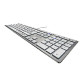 Tipkovnica Cherry KC 6000 Slim, srebrna, USB, UK SLO g.