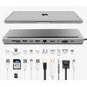 Asonic USB Tip C, 11u1,HDMI/VGA/SD/RJ45/U3