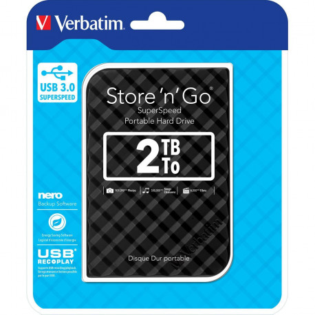 Externi hard disk Verbatim 53195 USB 3.0 2,5" gen2 2TB black