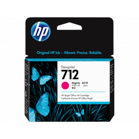 Tinta HP 3ED68A 712 magenta Design jet T630/T650/T230/T250/T650 29ml