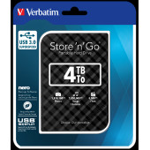 Externi hard disk Verbatim 53223 Store'n'Go 2.5" 4TB USB 3.0 Gen2 black