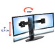 Ergotron Neo Flex Dual Monitor Lift Stand 62,2 cm (24.5") Crno