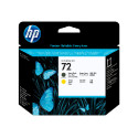 HP 72 Printhead black matte and yellow