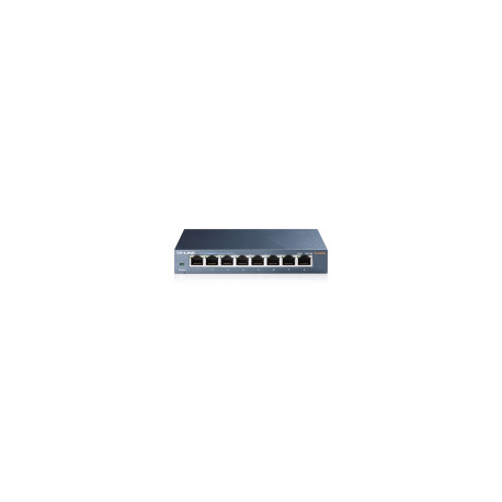 TP-Link 8-port Gigabit Desktop preklopnik (Switch), 8×10/100/1000M RJ45 ports, metalno kućište