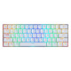 KEYBOARD - REDRAGON DRACONIC K530RGB PRO BT/WIRED MECHANICAL WHITE BROWN SWITCH