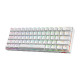 KEYBOARD - REDRAGON DRACONIC K530RGB PRO BT/WIRED MECHANICAL WHITE BROWN SWITCH