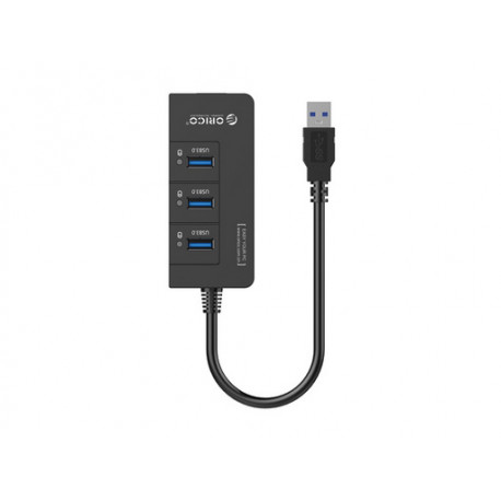 Priključna postaja USB 3.0, 3x USB-A, RJ45 Ethernet, črna, ORICO HR01-U3