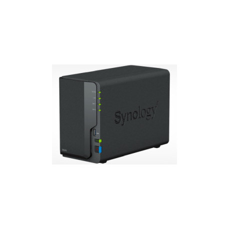 Synology DS223 DiskStation 2-bay NAS server, 2.5"/3.5" HDD/SSD podrška, Hot Swappable HDD, Wake on LAN/WAN, 2GB, 1×1GbE