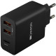 CANYON H-08 Universal 3xUSB AC charger (in wall) with over-voltage protection(1 USB-C with PD Quick