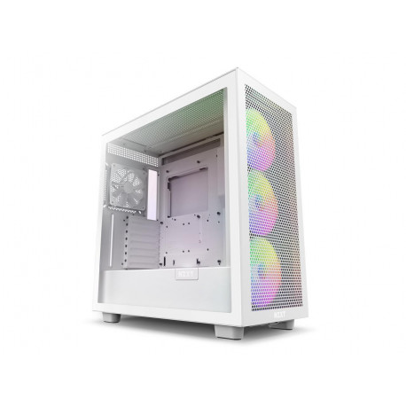 NZXT H7 Flow RGB , tower case (white (matt), tempered glass)