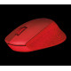 Miška Logitech M330 Silent Plus, rdeča