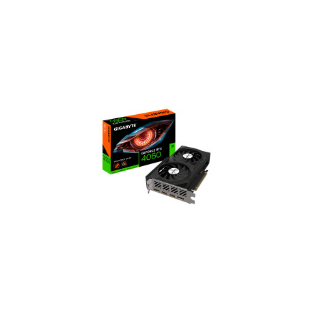 GIGABYTE Video Card NVIDIA GeForce RTX 4060 WINDFORCE OC 8G, GDDR6 8GB/128bit, PCI-E 4.0 x8, 1x8-pin