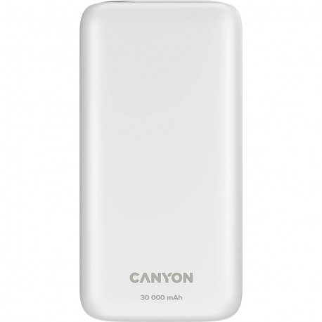 CANYON PB - 301, Power bank 30000mAh Li-poly battery, Input Micro: DC5V/2A, 9V/2A Input Type c PD ：