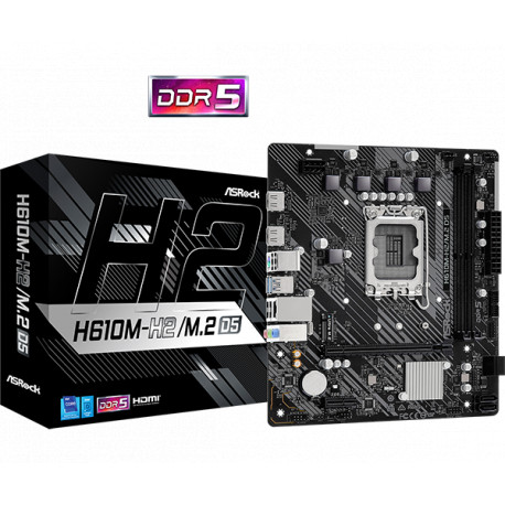 ASROCK H610M-H2/M.2 D5 LGA1700 2xHDMI