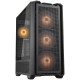 COUGAR | MX600 Black | PC Case | Mid Tower / Mesh Front Panel / 3 x 140mm + 1 x 120mm Fans / Transpa