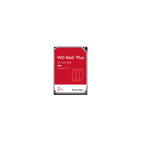 HDD NAS WD Red Plus 2TB CMR, 3.5'', 128MB, 5400 RPM, SATA, TBW: 180