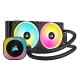 Corsair H100I Procesor Set za vodeno hlađenje 12 cm Crno
