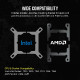 Corsair H100I Procesor Set za vodeno hlađenje 12 cm Crno
