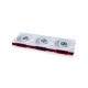 Ventilator za ohišje Lian Li UNI FAN TL LCD 120, ARGB, PWM, 120mm, 3 Pack + Controller, bel