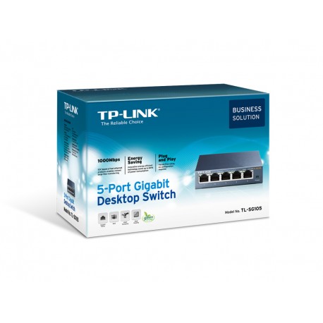 TP-Link TL-SG105, 5-port GbE switch, metalno