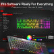 KEYBOARD - REDRAGON HORUS PRO K618RGB-PRO WIRED & 2.4G & BT RED SWITCH