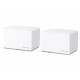 Mercusys AX3000 Halo H80X(2-Pack) Whole Home Mesh WiFi 6, Dual-Band574Mbps/2402Mbps (2.4GHz/5GHz), 802.11ax/n/b/g 2.4 GH