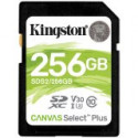 Kingston 256GB SDXC Canvas Select Plus 100R C10 UHS-I U3 V30, EAN: 740617298123