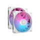 Ventilator Corsair RX iCUE LINK RX140 RGB White140mm RGB Fan, Dual Fan Kit