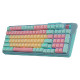 Tipkovnica Cooler Master MK770 Wireless, BT, Kailh Box V2 Red, PBT, RGB, zelena, US