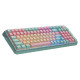 Tipkovnica Cooler Master MK770 Wireless, BT, Kailh Box V2 Red, PBT, RGB, zelena, US