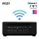 MSI Cubi N ADL-007DE Intel® N N100 4 GB DDR4-SDRAM 128 GB SSD Windows 11 Pro Mini PC Crno