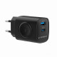 Gembird 2-in-1 20 W Apple Watch phone fast charger, black